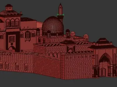  Historic Islamic Palace - Ishak Pasha Palace - Only Model 3D model
