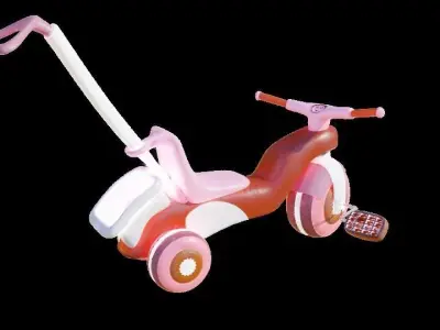 Children s Bicycle - Game Asset Free low-poly 3D model