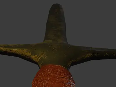 high Details Low-Poly Knife -  300 Polygons Free low-poly 3D model