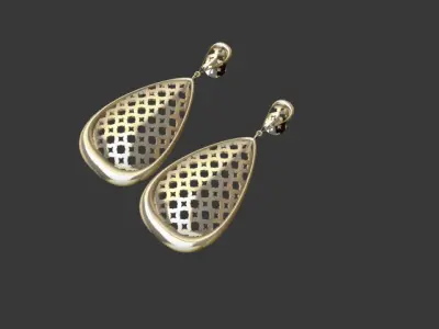 Taj Mahal earrings Free 3D print model