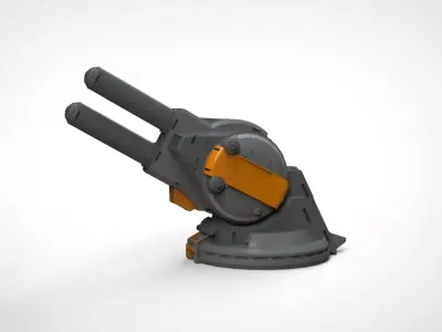 Strogg Cannon Free 3D model