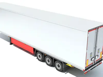 Refrigerator Semi Trailer 3D model