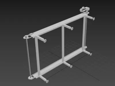 Conveyor Detail Model gantry crane 3D model