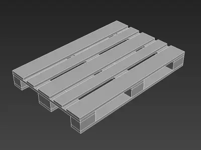 Pallet wooden Low-poly 3D model purchase