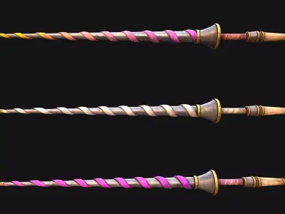 Medieval Spear Lance  Cavalry Tournament Fair Weapon Low-poly 3D model
