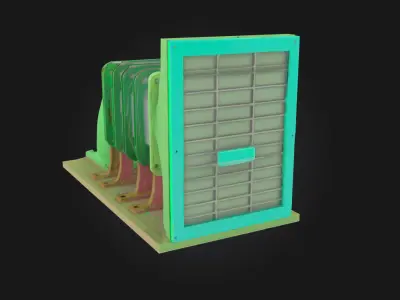 Turbine Array Design  Engineered Precision for Power  3D model