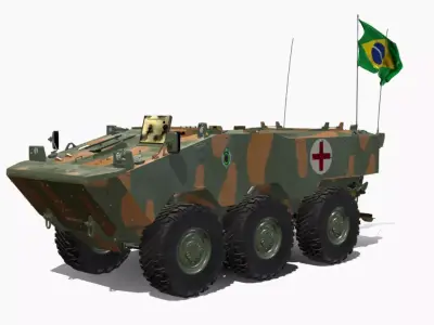 iveco guarani ambulancia 3D model