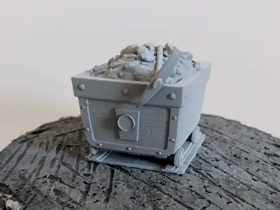 Mine Cart 3D Print Coal Cart 3D Print 3D print model