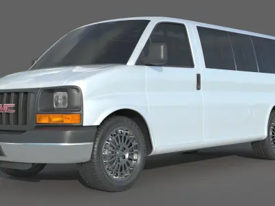GMC Savana 3500 Passenger Van 3D model