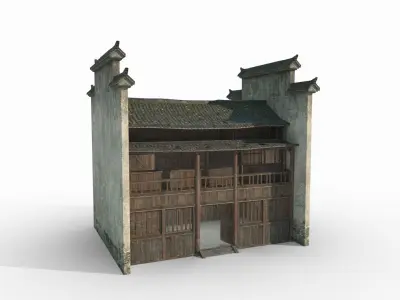 Ancient Asian Architecture and Houses 3D model