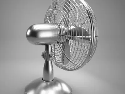 golden fan special  Free low-poly 3D model