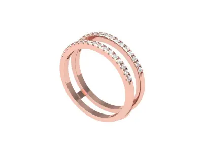 Wedding Ring 3D print model 61
