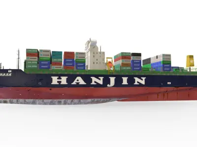Cargo Ships Collection Low-poly 3D model