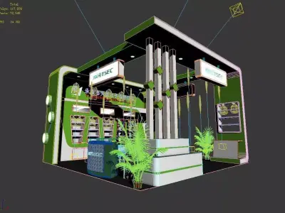 Exhibition - Area - 6X6-3DMAX2009-5 3D model