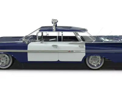 1959 Chevrolet Impala Police Patrol Low-poly 3D model