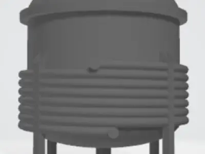 Reactor CSTR RATB Tank Free 3D model