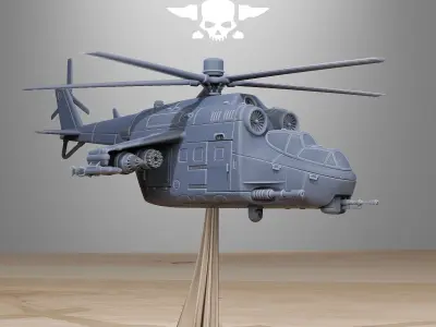 GrimGuard Helicopter 3D print model