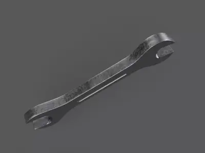 Wrench Low-poly 3D model buy