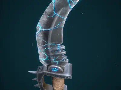 Gaming Knife 3D model