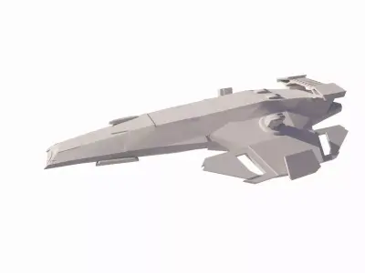 Spaceship-spacecraft-Ultra10 3D model