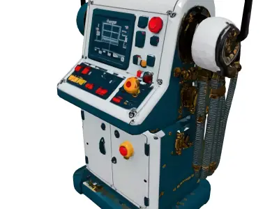 SciFi Control Panel Console Low-poly 3D model