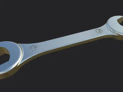 open-end wrench  3D model