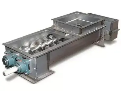 Twin Screw Conveyor - Efficient Material Mixing System 3D model