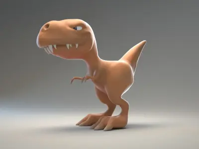 stylized dinosaur Free 3D model