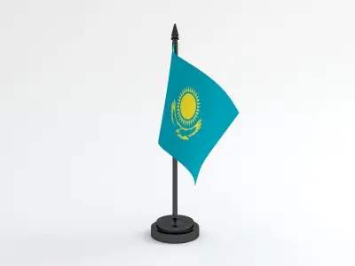 Table Flag Kazakhsta 3D model