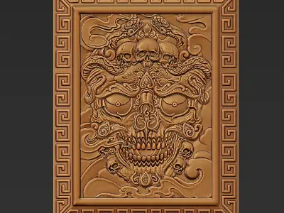 kapala skull 3D print model