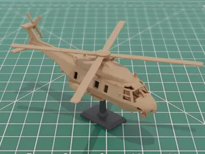NH90 Naval Helicopter 3D Print  3D print model