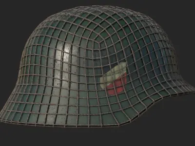 WW2 German Helmet kriegsmarine - Military Helmet 01 Low-poly 3D model