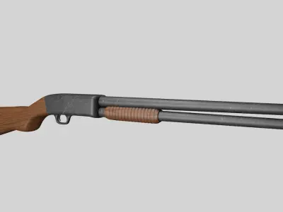 Ithaca Model 37 Shotgun 3D model