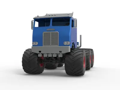 Monster truck 6x6 Scale 1 to 25 3D print model