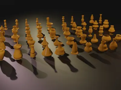 High poly vases without texture Free 3D model