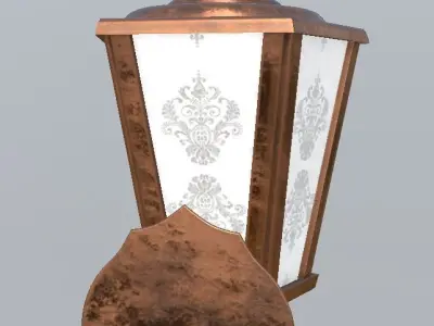 Vintage Lamp PBR model 3D 3D model