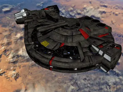 STAR WARS - YT2400 LIGHT FREIGHTER Low-poly 3D model