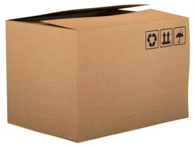 Cardboard Box 02 3D model