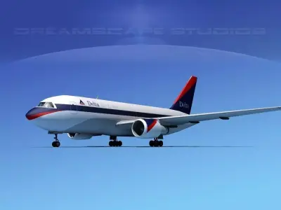 Boeing 767-100 Delta 2 3D model