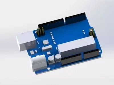 Arduino board Free 3D model