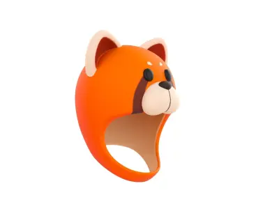 Prop043 Red Panda Hat 3D model