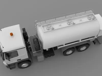 Mercedes ACTROS 4040-A 6x6 Fuel tank 3D model