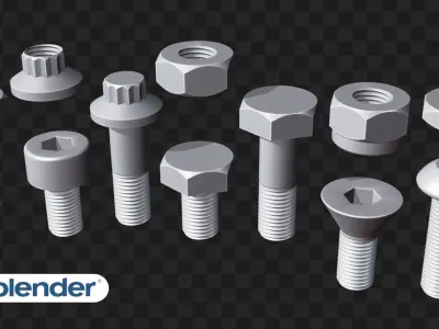 Nuts And Bolts 3d Models - Free Download Free 3D model