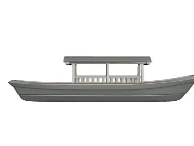 Wooden Boat 3D print model