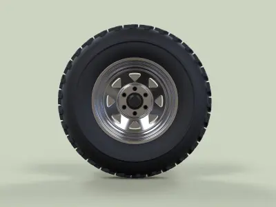 Front wheel for Dune Buggy 2 3D model