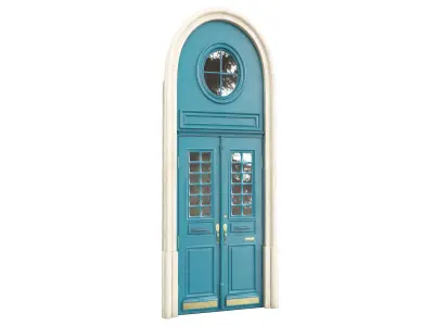 Entrance classic door 110 3D model