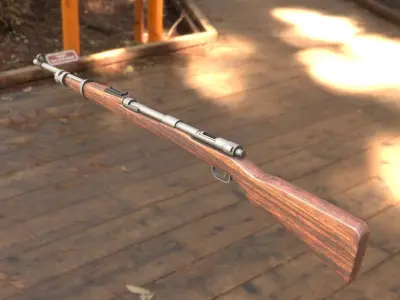 Kar98k rifle 3D model