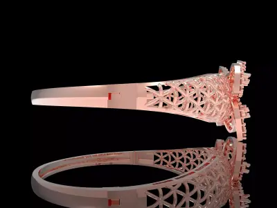 Art Deco Bracelet 10 3D print model