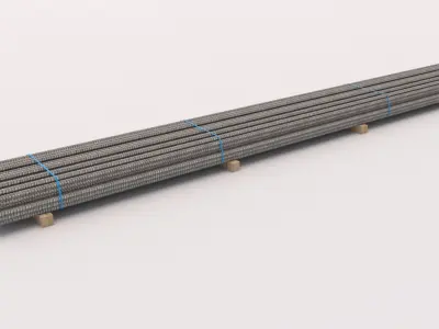 Reinforcing Steel Pallet Low-poly 3D model