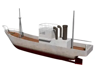 Fishing boat 3D model by fumio-yamazaki